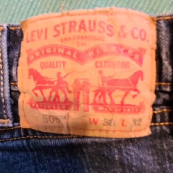 505 Mens Levi's sz 38×32 - Picture 3 of 3